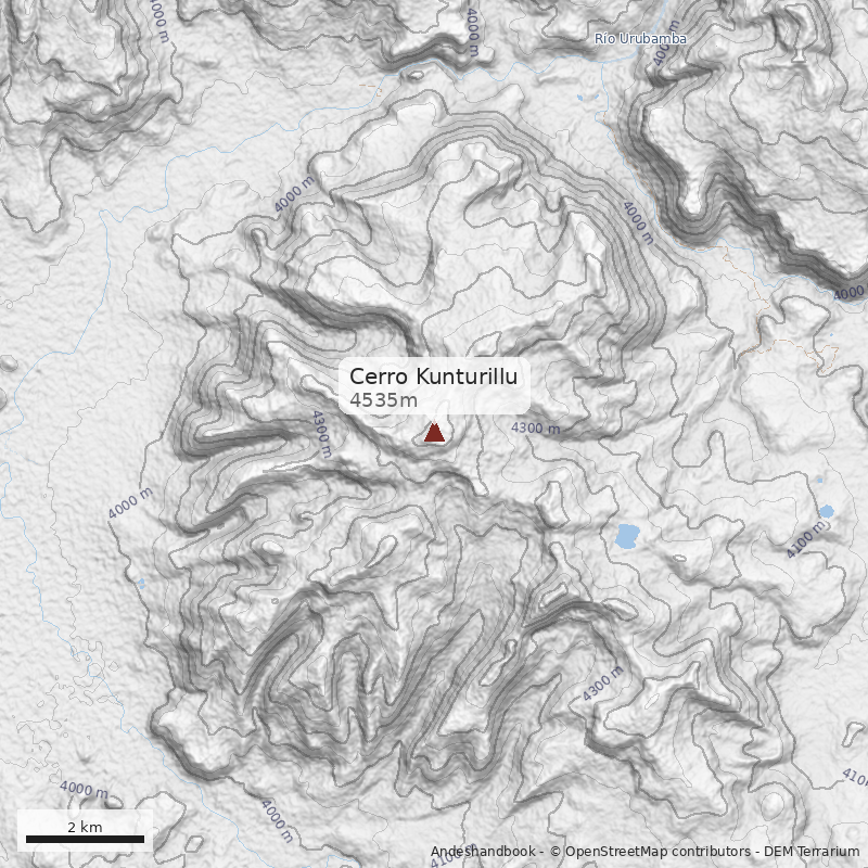 Mapa Cerro Kunturillu