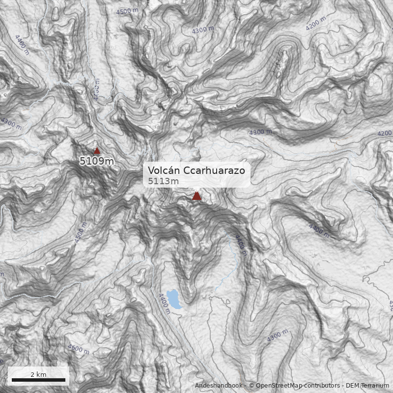 Mapa Volcán Ccarhuarazo
