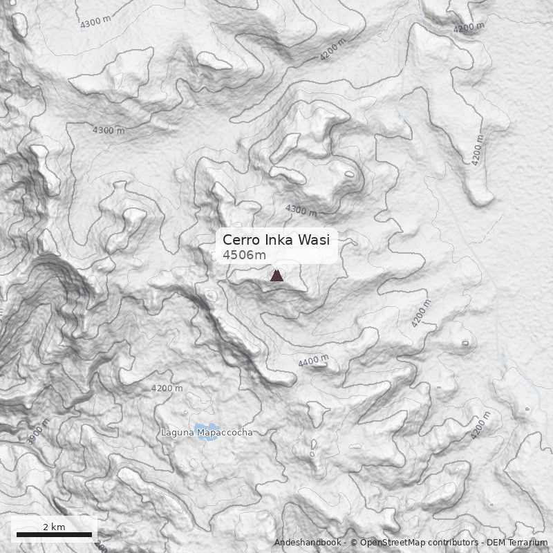Mapa Cerro Inka Wasi