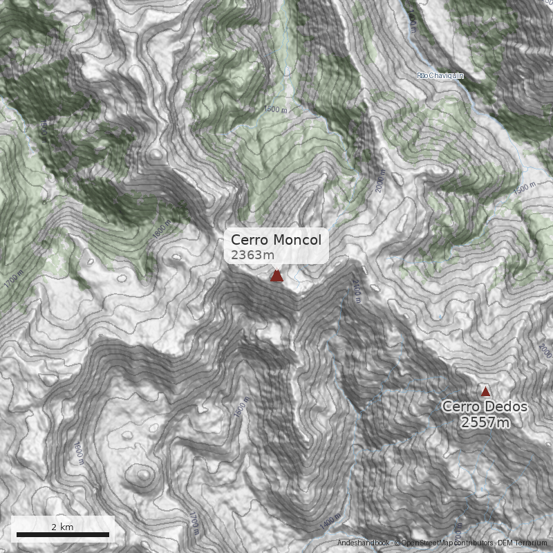 Mapa Cerro Moncol