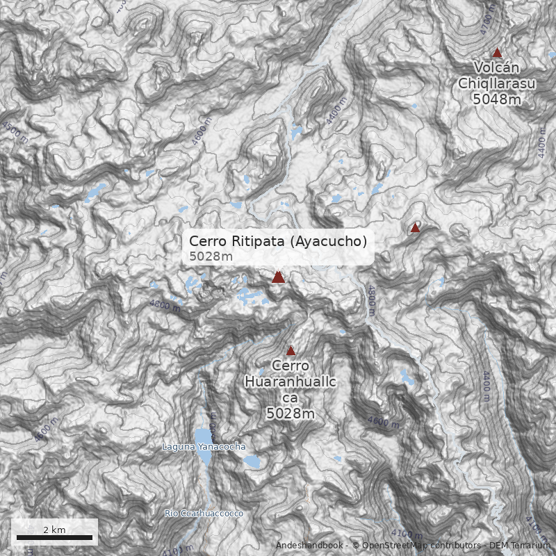 Mapa Cerro Ritipata (Ayacucho)