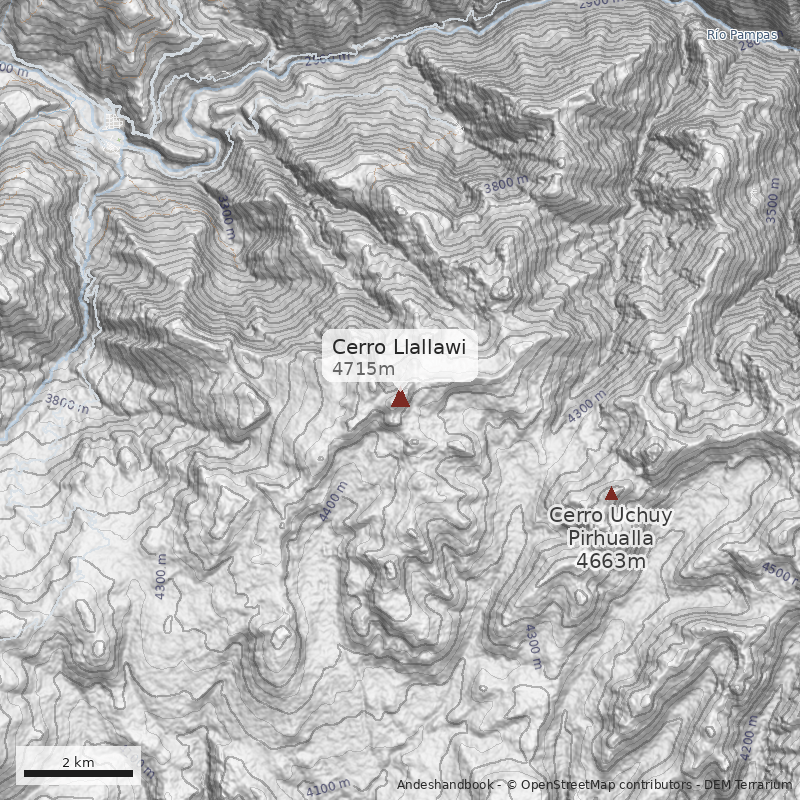 Mapa Cerro Llallawi