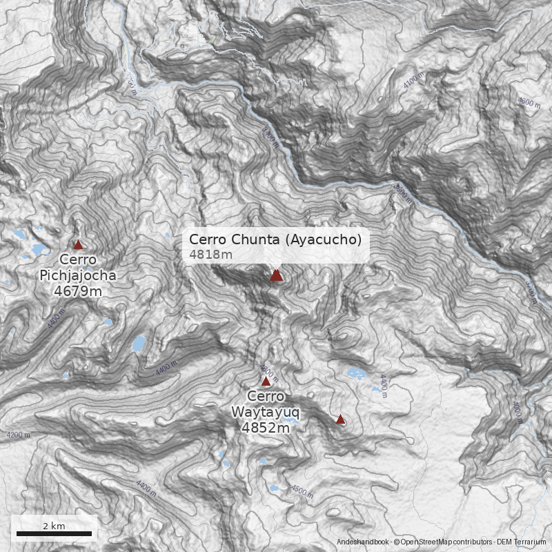 Mapa Cerro Chunta (Ayacucho)