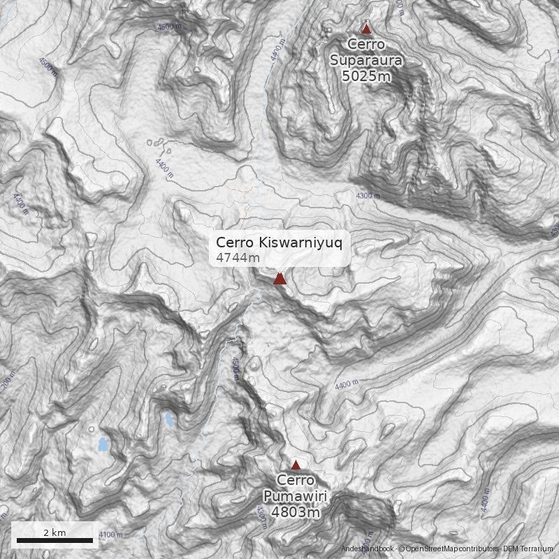 Mapa Cerro Kiswarniyuq