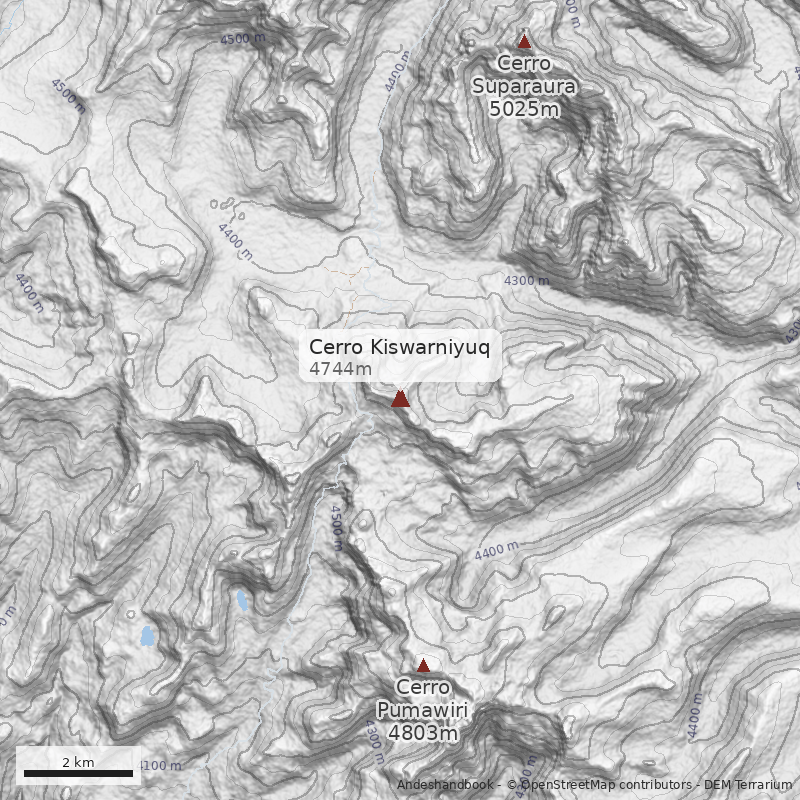 Mapa Cerro Kiswarniyuq