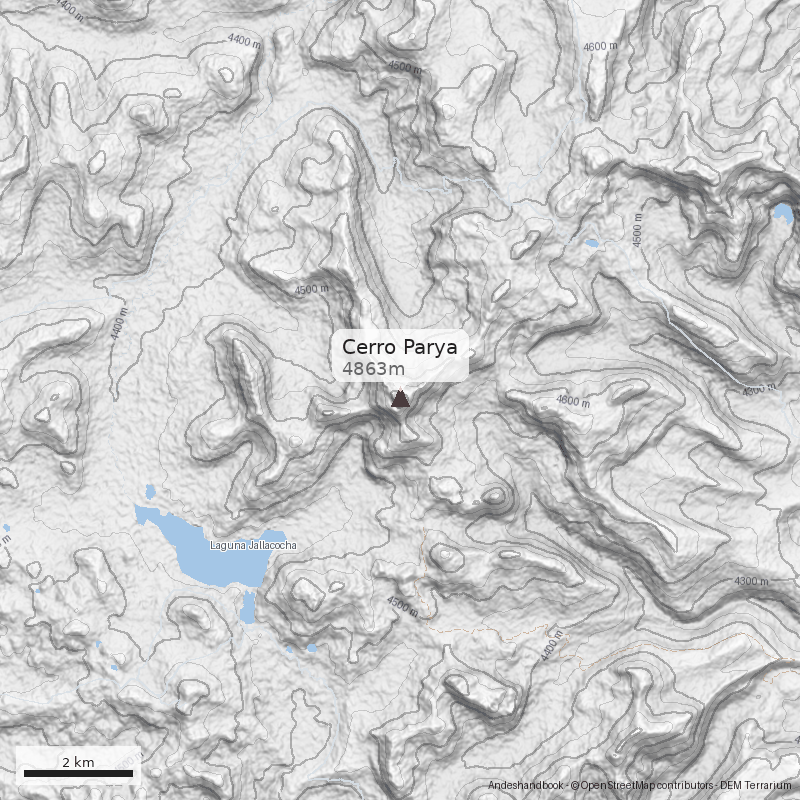 Mapa Cerro Parya