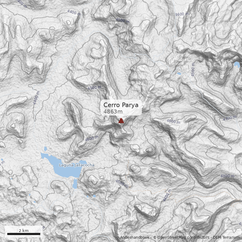 Mapa Cerro Parya