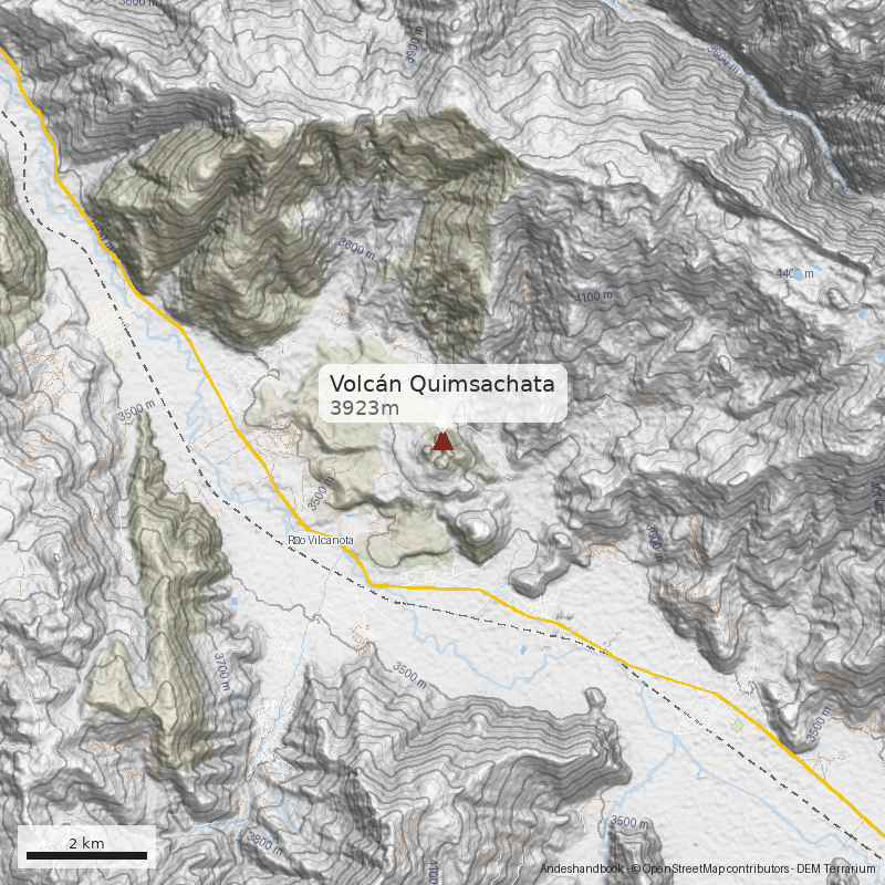 Mapa Volcán Quimsachata