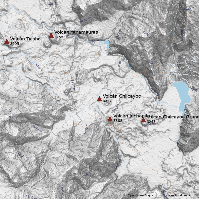 Mapa Volcán Chilcayoc