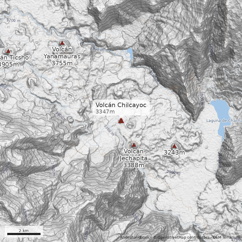 Mapa Volcán Chilcayoc