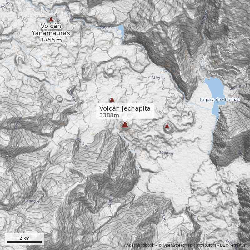 Mapa Volcán Jechapita