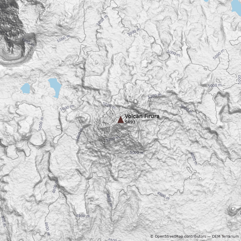 Mapa Volcán Firura