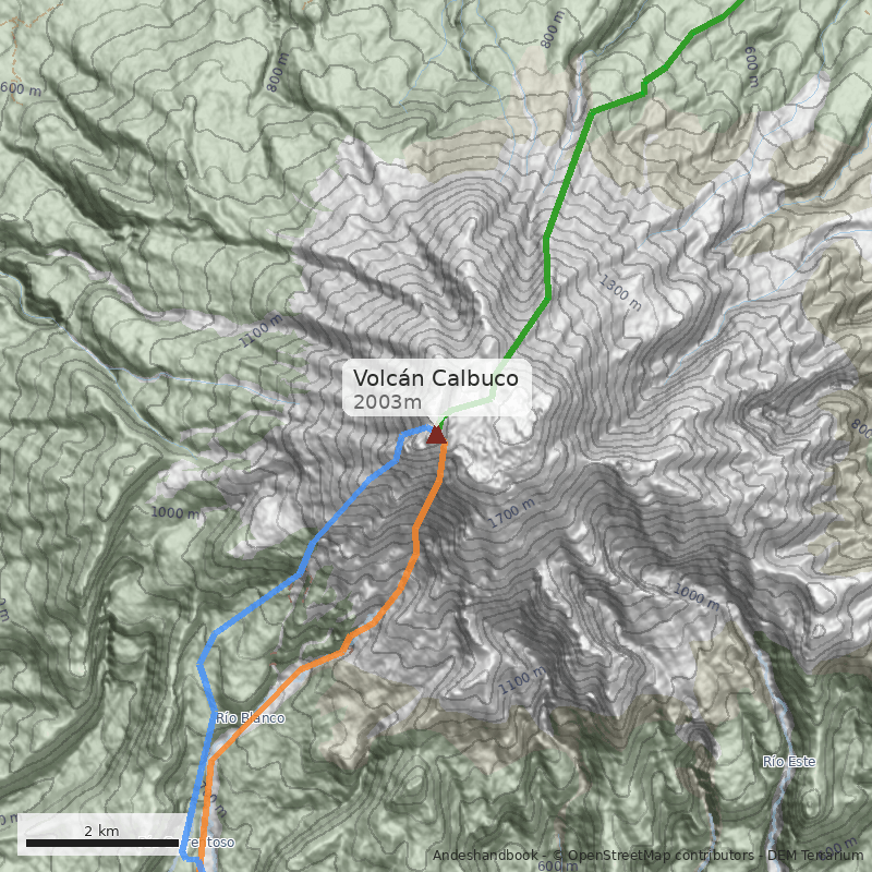 Mapa Volcán Calbuco