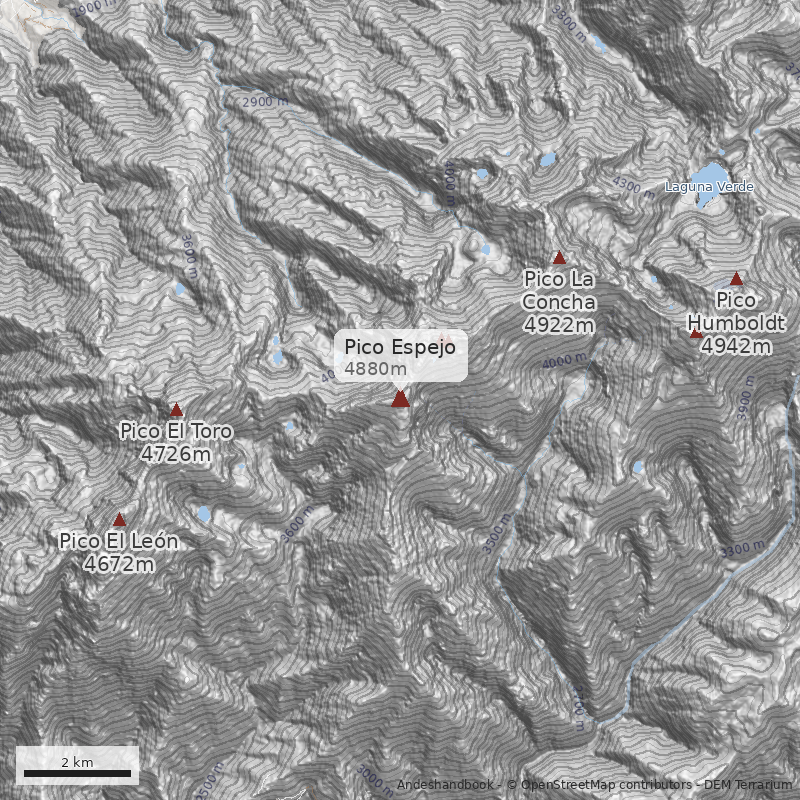 Mapa Pico Espejo