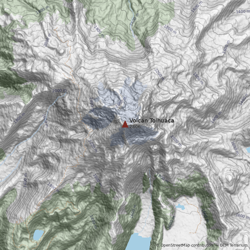 Mapa Volcán Tolhuaca