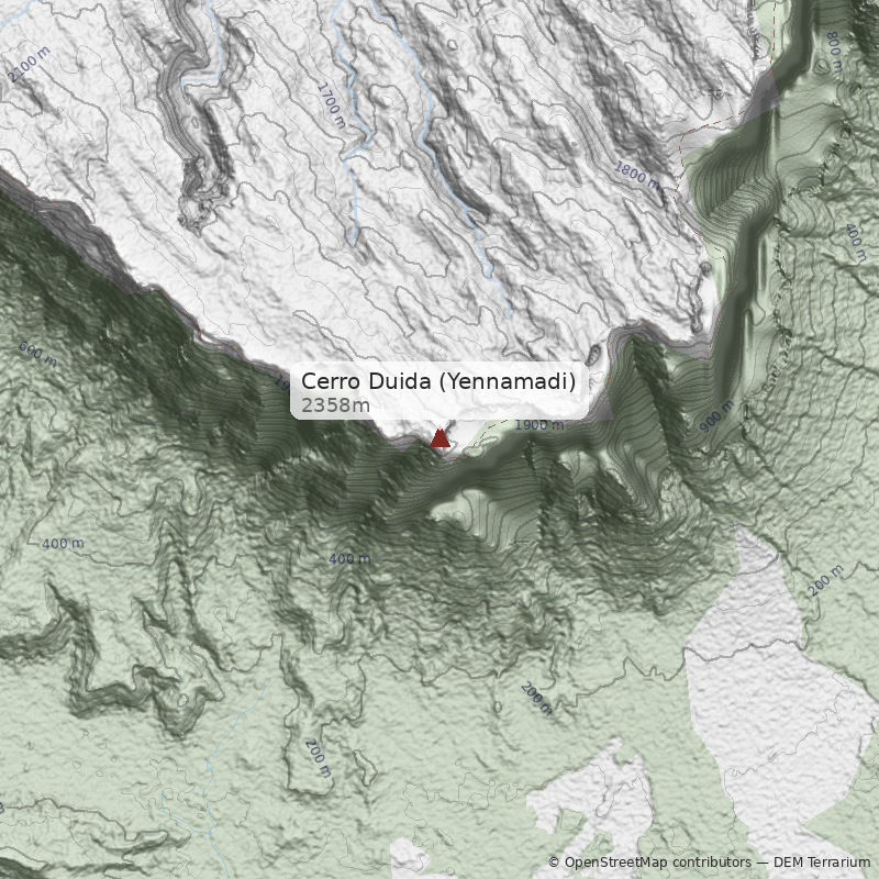 Mapa Cerro Duida (Yennamadi)