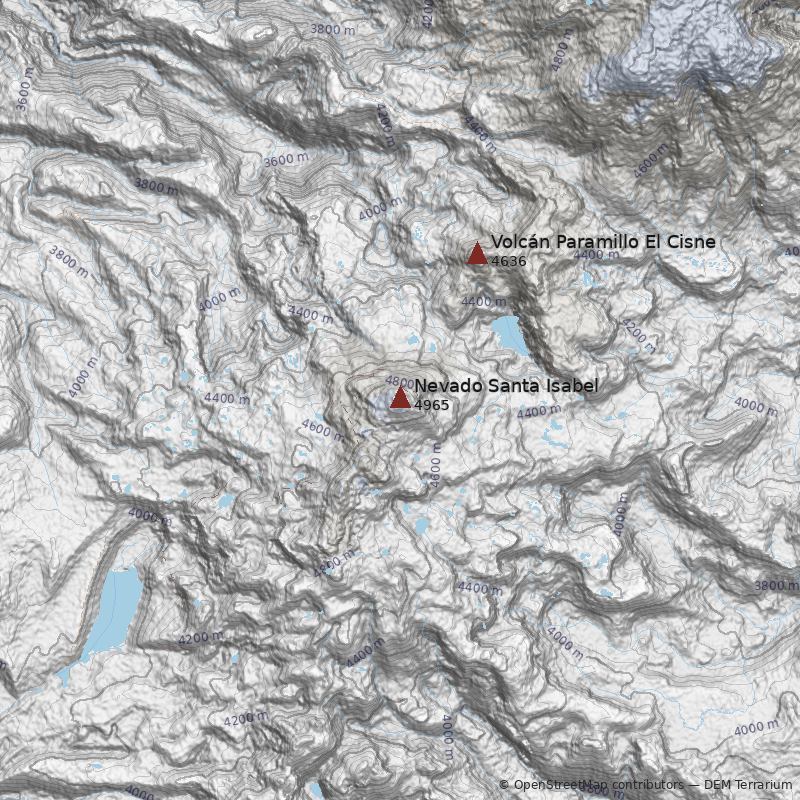 Mapa Normal a Cumbre Norte