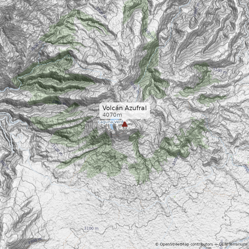 Mapa Volcán Azufral
