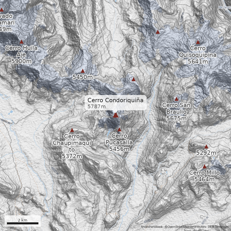 Mapa Cerro Condoriquiña
