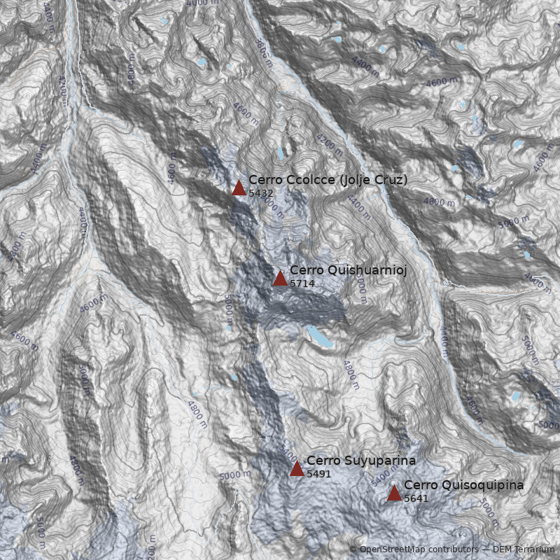 Mapa Cerro Quishuarnioj