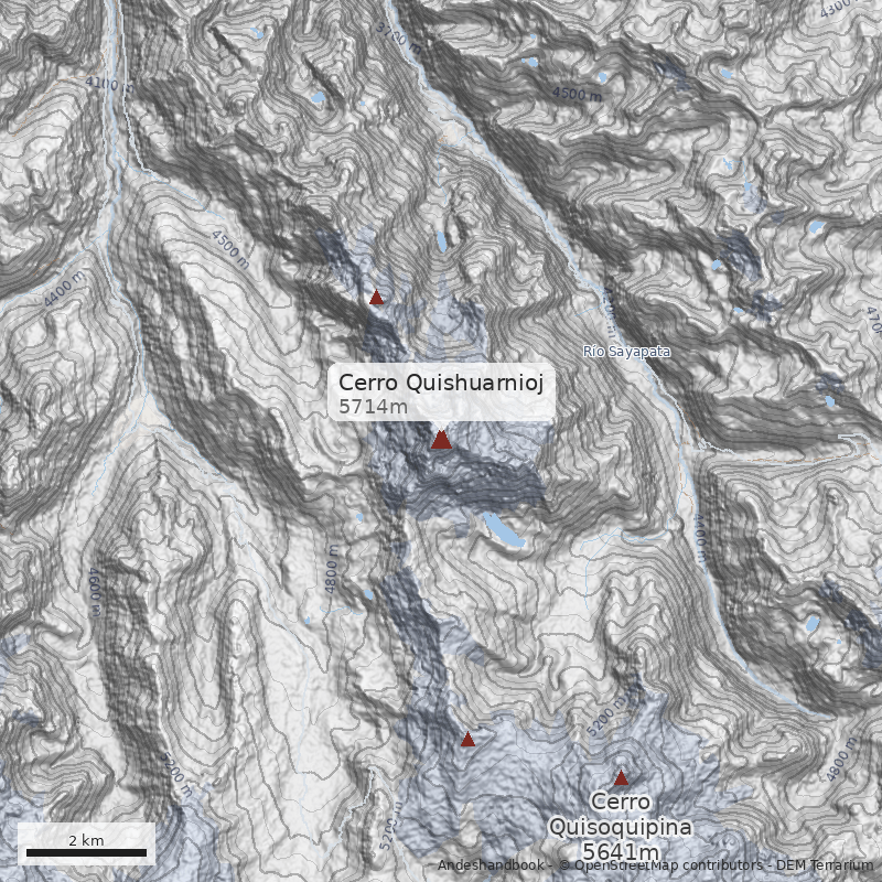 Mapa Cerro Quishuarnioj