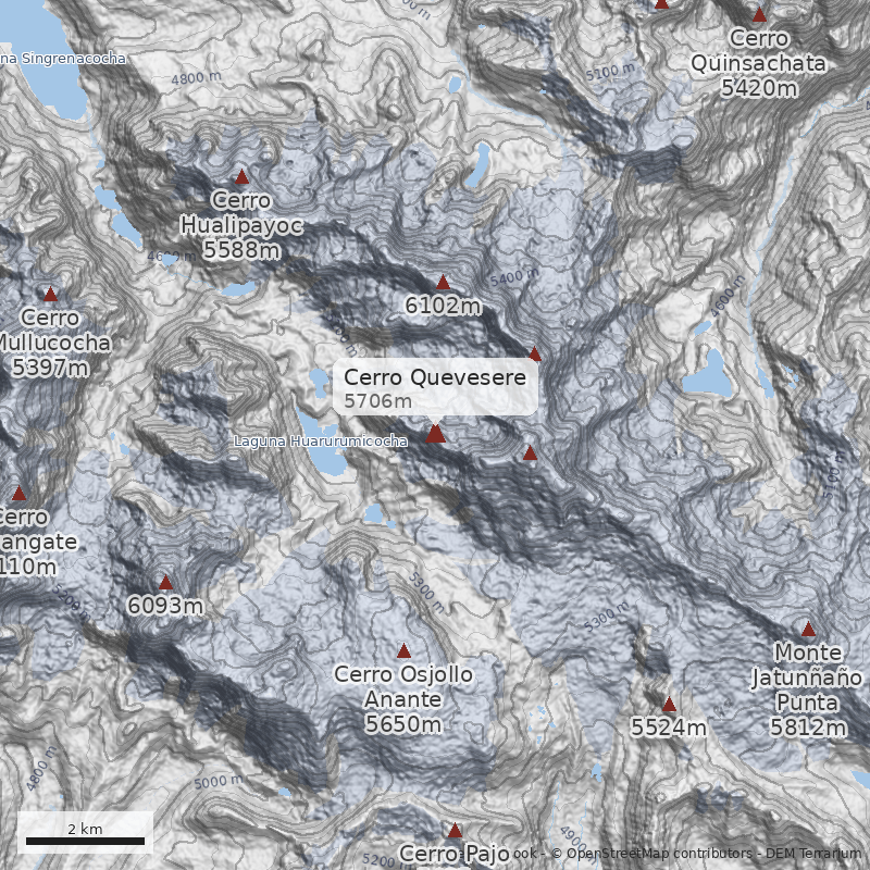 Mapa Cerro Quevesere