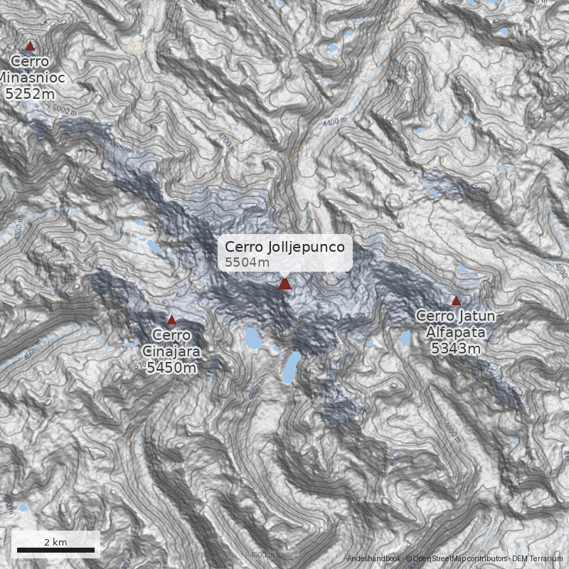 Mapa Cerro Jolljepunco