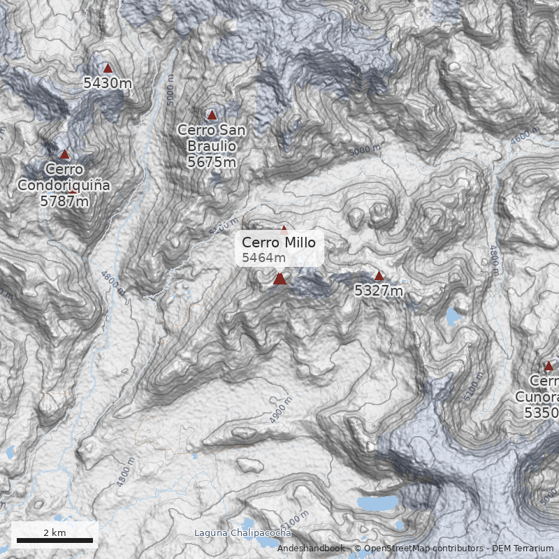 Mapa Cerro Millo