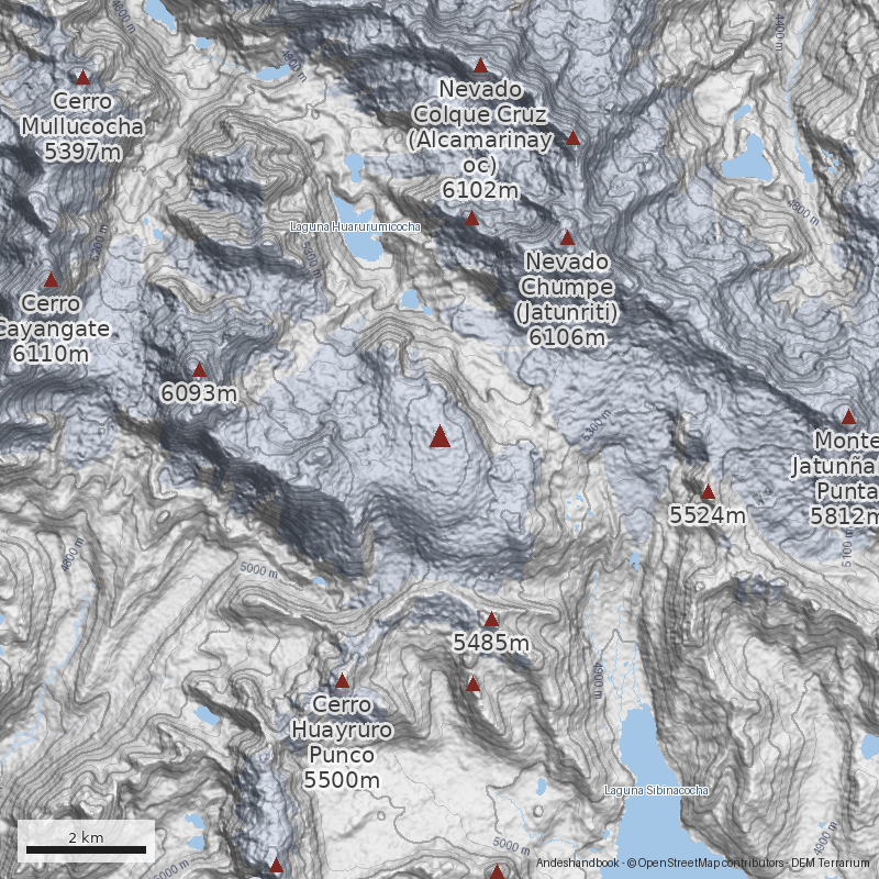 Mapa Cerro Osjollo Anante