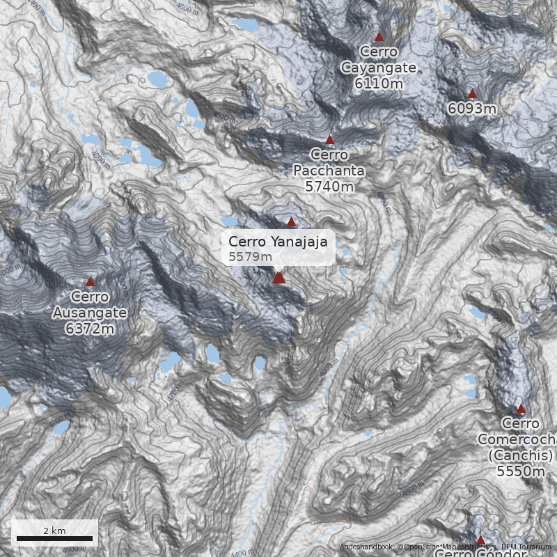 Mapa Cerro Yanajaja