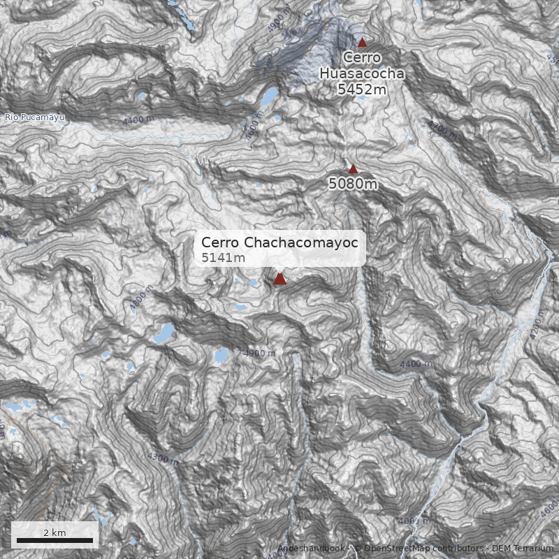 Mapa Cerro Chachacomayoc