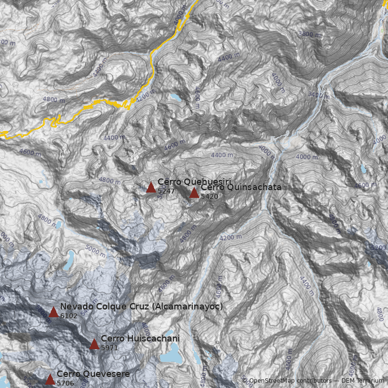 Mapa Cerro Quinsachata