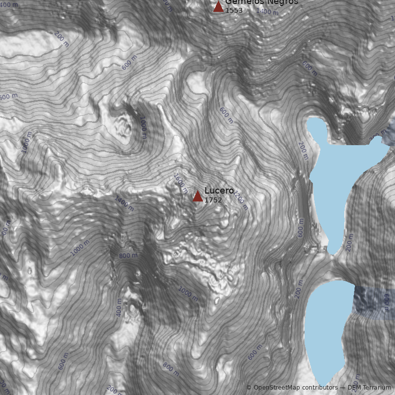 Mapa Cerro Lucero