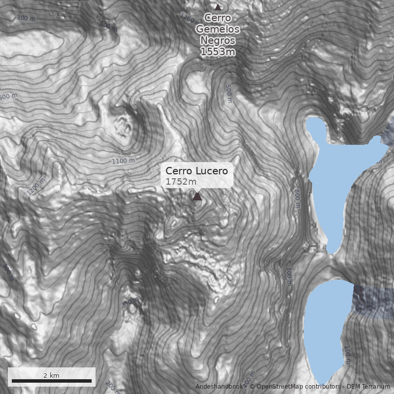 Mapa Cerro Lucero
