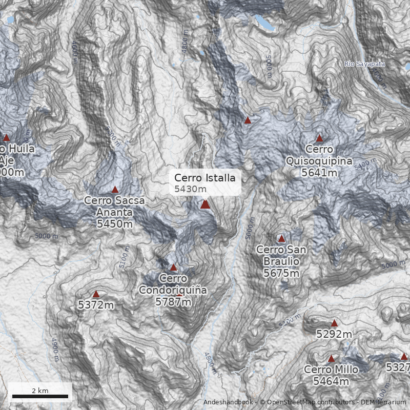 Mapa Cerro Istalla
