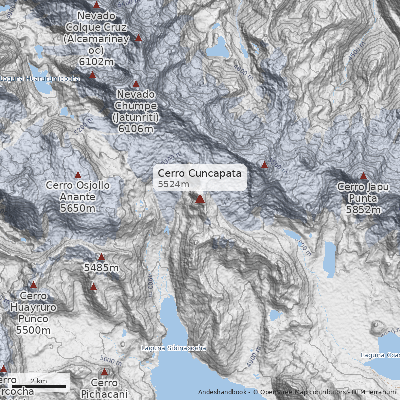 Mapa Cerro Cuncapata