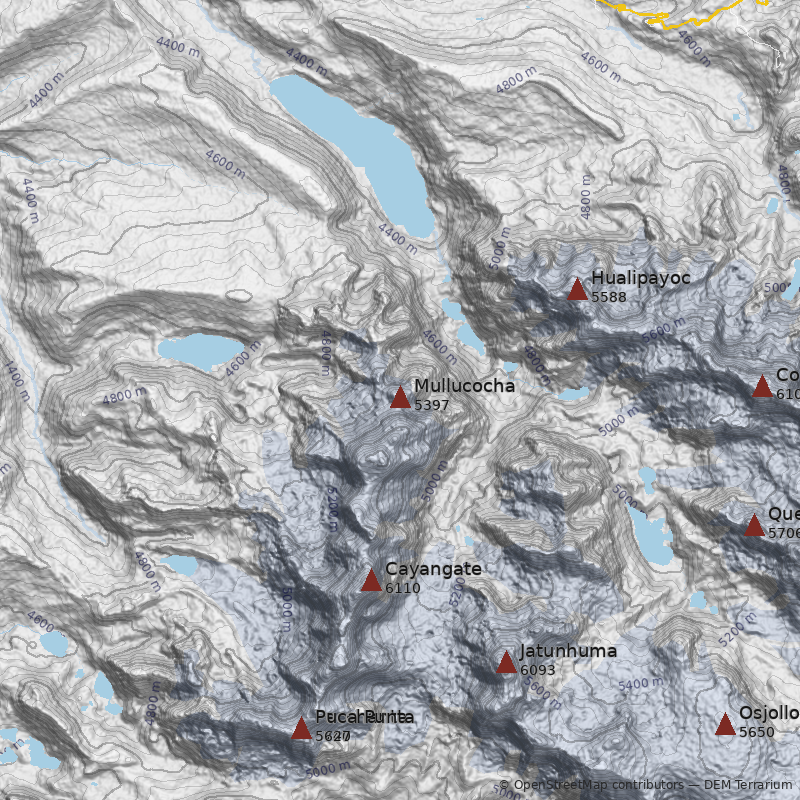 Mapa Cerro Mullucocha