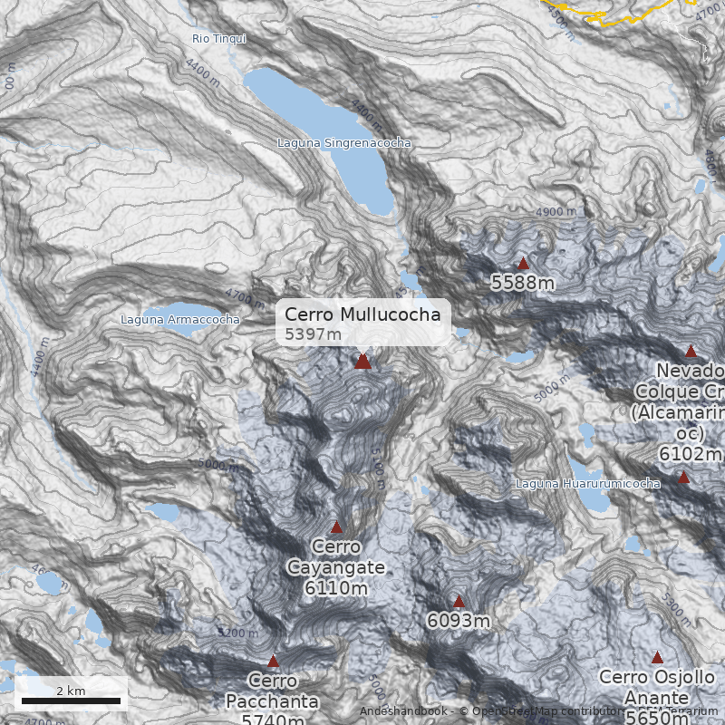 Mapa Cerro Mullucocha