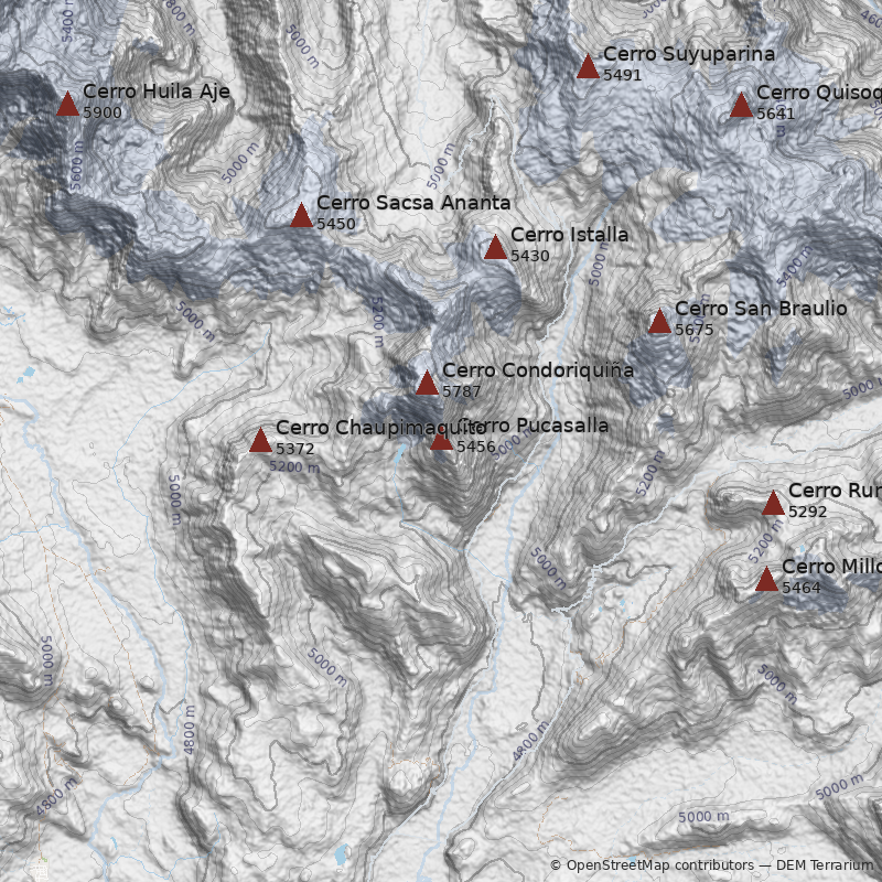 Mapa Cerro Pucasalla