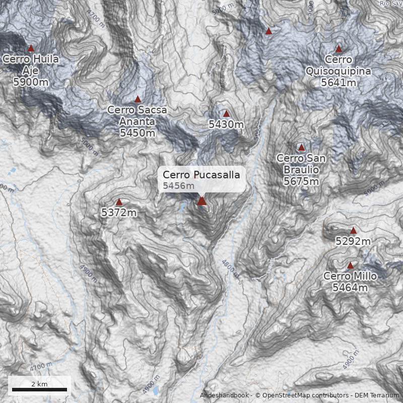 Mapa Cerro Pucasalla