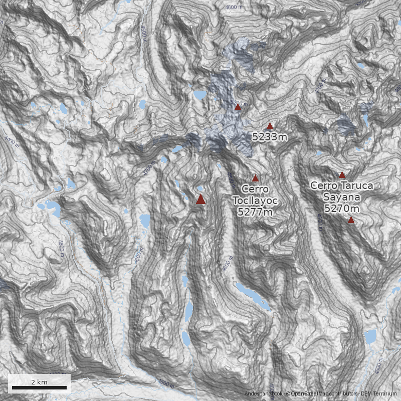 Mapa Cerro Quello Cunca