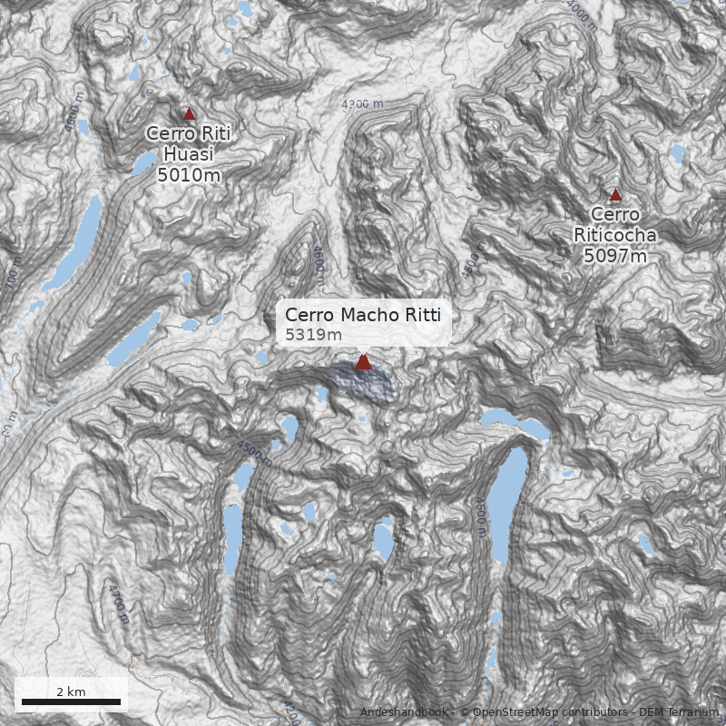 Mapa Cerro Macho Ritti