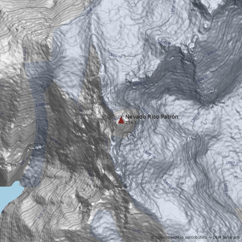 Mapa Nevado Riso Patrón