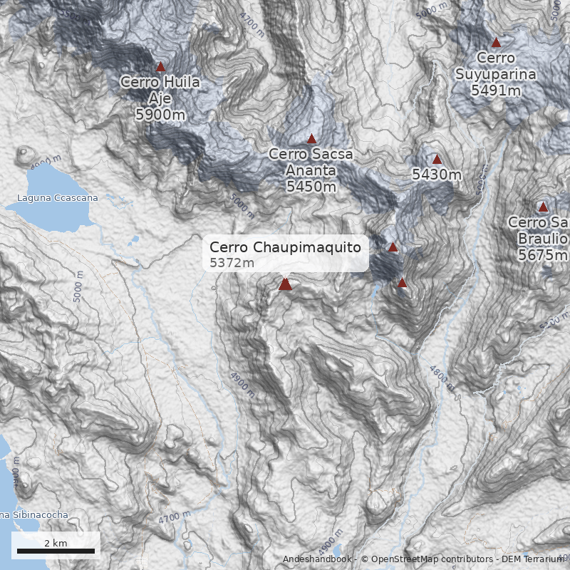 Mapa Cerro Chaupimaquito