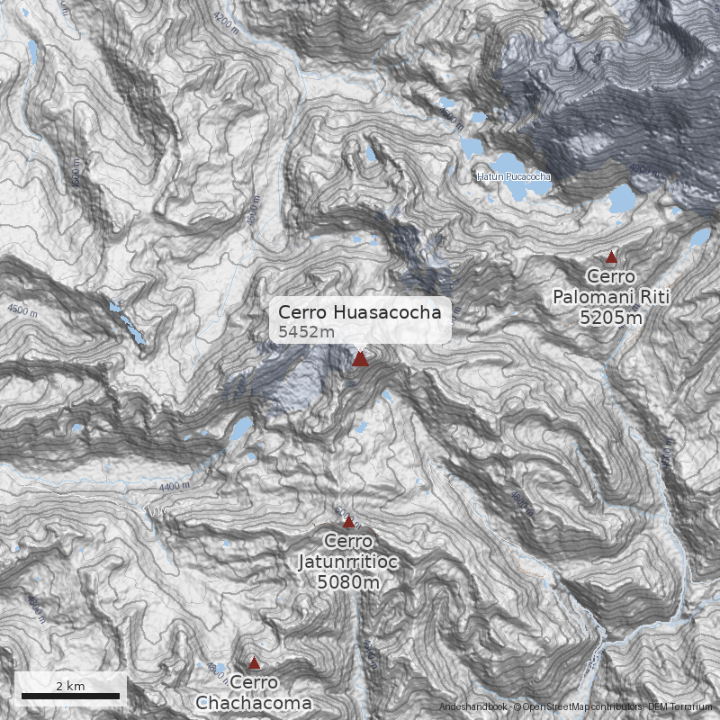 Mapa Cerro Huasacocha