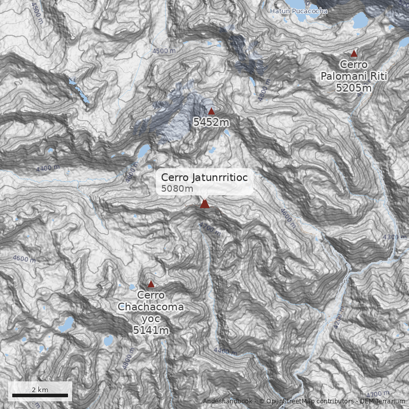 Mapa Cerro Jatunrritioc