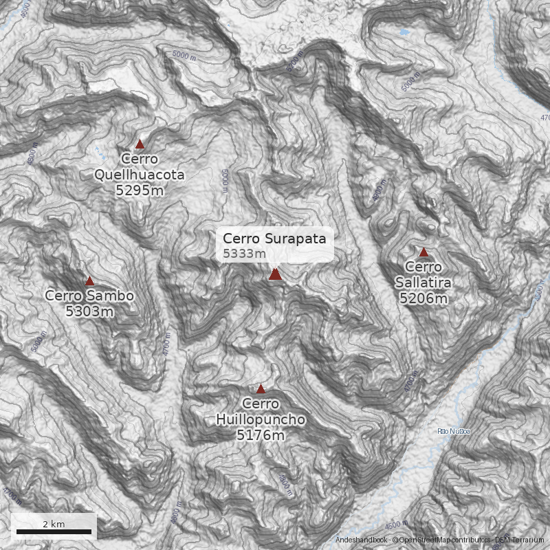 Mapa Cerro Surapata