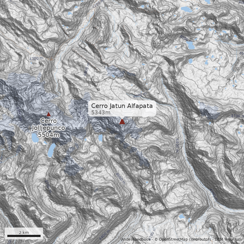 Mapa Cerro Jatun Alfapata