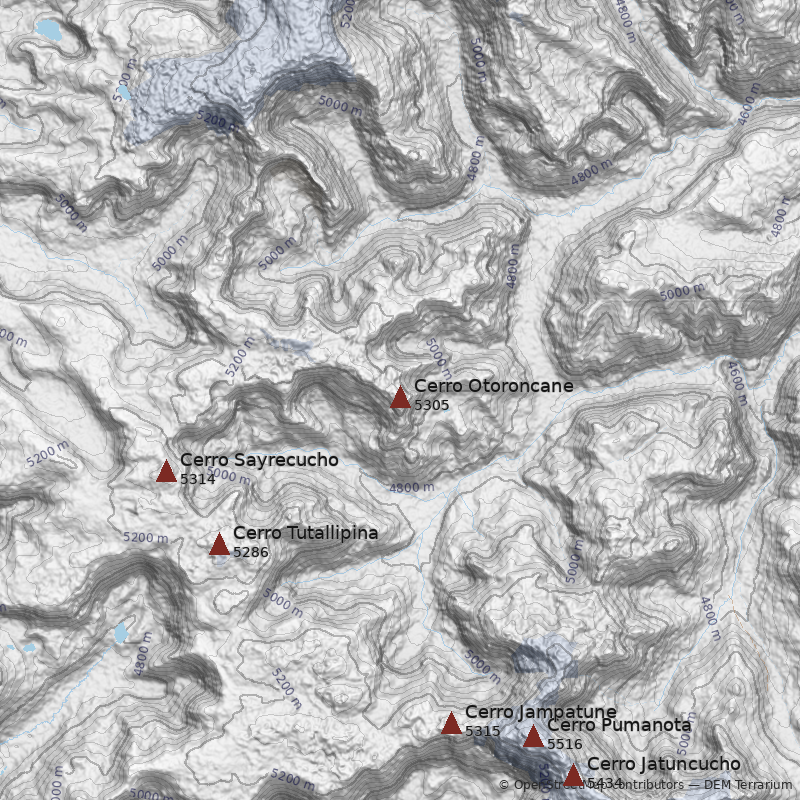 Mapa Cerro Otoroncane