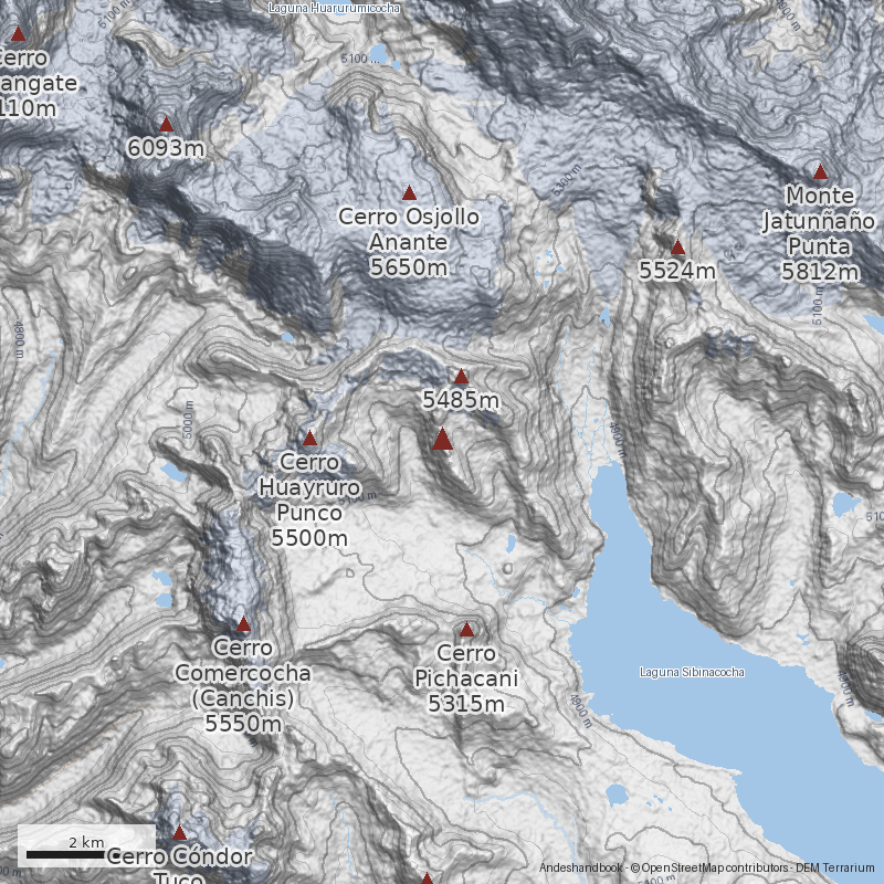 Mapa Cerro Uchuy Milla